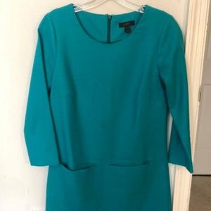 J Crew Teal Shift Dress